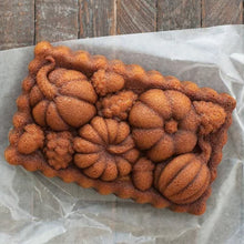 Nordic Ware Fall Loaf Bundle: Harvest Bounty Loaf, Loaf Keeper, Salted Caramel Quick Bread Mix & Bundt Cleaning Tool