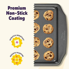 Wilton Premium Steel Non-Stick Medium Cookie Sheet 10x 15 Baking Pan with Handles Rectangular Shape, Packaging May Vary - Brands For Less USA