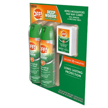 OFF! Deep Woods Insect Repellent, 2-9 Oz Aerosol Sprays + 10 Deep Woods OFF! Towelettes