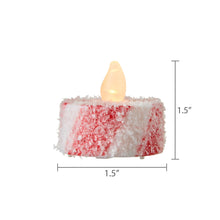 LED Flameless Tealight Candy Christmas Candles, Multicolor, 6 Count, by Holiday Time