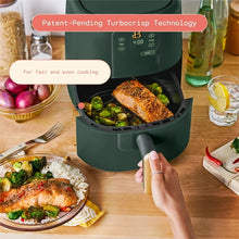 Beautiful 3 Qt Air Fryer with TurboCrisp Technology, EverGood Ceramic Nonstick Coating, Thyme Green by Drew Barrymore