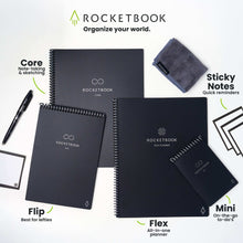 Rocketbook Smart Reusable Core Notebook - Dotted, Executive Size, Black