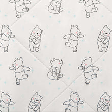 Disney Winnie the Pooh Contoured Changing Pad with Plush Cover by Delta Children – Machine Washable Cover and Waterproof Outer Layer, Grey