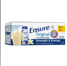 Batido nutricional Ensure Original sabor vainilla, 9 g de proteína, paquete de 24 unidades/8 onzas líquidas.