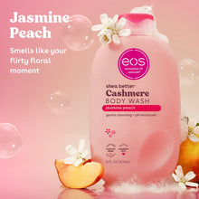 eos Shea Better Cashmere Body Wash, Jasmine Peach, Creamy Gel Formula, 16 fl oz.