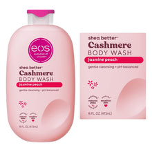 eos Shea Better Cashmere Body Wash, Jasmine Peach, Creamy Gel Formula, 16 fl oz.