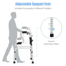 Resenkos Medical Mobility Walker,One-Button Folding Aluminum Walking Frame Walker - Brands For Less USA