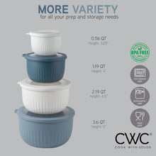 COOK WITH COLOR Meal Prep Containers Wide Mixing Bowls Food Storage Containers with Lids