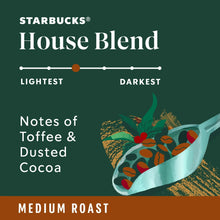(6 pack) Starbucks House Blend, Ground Coffee, Medium Roast Hot or Iced Coffee, 18 oz - Brands For Less USA