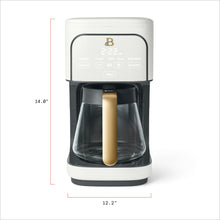 Beautiful 12 Cup Programmable Coffee Maker, White Icing by Drew Barrymore