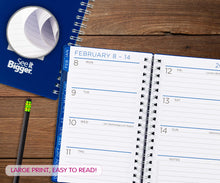 See It Bigger M/W Planner, Small (4.25" x 6.5"), Blue, 15-Month: Apr 2026 - Jun 2027