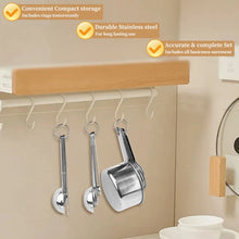 WEPSEN 18-Piece Stainless Steel Measuring Cups and Spoons Set,5 Stainless Steel Nesting Measuring Cups & 6 Spoons,1 Leveler & 5Mini Measuring Spoons,1Tbsp Coffee Scoop with Clip for Cooking & Baking