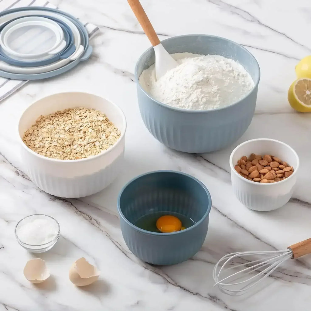 COOK WITH COLOR Meal Prep Containers Wide Mixing Bowls Food Storage Co ...