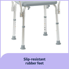 Medline Bath Chair and Shower Chair with Back and Armrests for Elderly, 13.5-In Seat, 350 lb Weight Capacity, Gray - Brands For Less USA