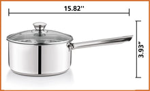 Mainstays 3 qt Induction Compatible Stainless Steel Saucepan with Lid - Brands For Less USA