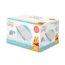 Disney Winnie the Pooh Contoured Changing Pad with Plush Cover by Delta Children – Machine Washable Cover and Waterproof Outer Layer, Grey