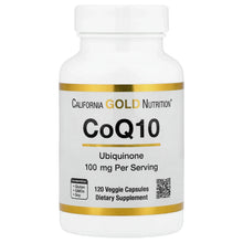 California Gold Nutrition, CoQ10, USP Grade Ubiquinone, 100 mg, 120 Veggie Capsules