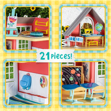 Honey Bee Acres Sunshine Meadow School – 21 Piece Miniature Dollhouse with Accessories & Exclusive Fox Figure – Pretend Play Set for Kids Ages 3+ - Brands For Less USA