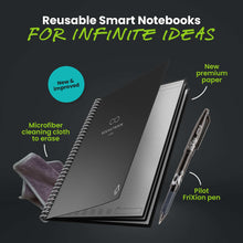 Rocketbook Smart Reusable Core Notebook - Dotted, Executive Size, Black
