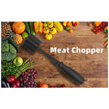 XMMSWDLA Kitchen Meat Chopper for Ground Beef and Ground Beef Smasher - Durable Hamburger Chopper, Non-Scratch Meat Masher - Versatile Ground Meat Chopper and Meat Masher Ground Beef (Black) - Brands For Less USA