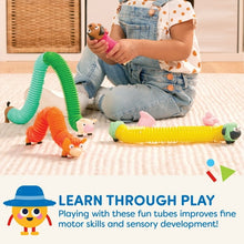 Battat Li'l Barn Buddies 5 Sensory Farm Animal Tubes, Toddler and Preschool Toys