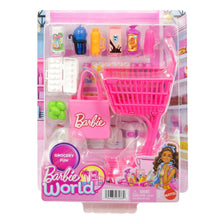 Barbie World Grocery Shopping Toy Set with 11 Doll Accessories