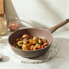 Carote Non Stick Pots and Pans Set,  Induction Kitchen Cookware Sets (Brown)