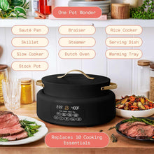 Beautiful 10 in 1, 6 Qt Electric Multi-Cooker, Black Sesame by Drew Barrymore - Brands For Less USA