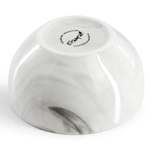 Elama Fine Marble 16 Piece Porcelain Dinnerware Set in Blue and Gray, Service for 4 - Brands For Less USA