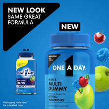 One A Day Mens Multivitamins Gummies with B Vitamins, Physical Energy Support 80 Count