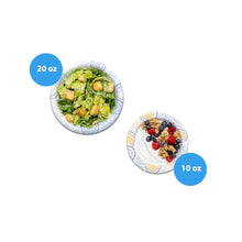 Great Value Everyday Disposable Patterned Paper Bowls, 10 oz, 50 Count