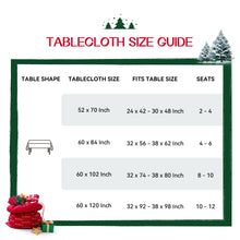 Romanstile Christmas Rectangle Red Plaid Tablecloth - 60 x 84inch - Checkered Water Stain Resistant Table Cover,Washable Polyester Table Cloths for Xmas Dinner/Party Decoration/Holiday