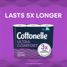 Cottonelle Ultra Comfort Toilet Paper, Soft Toilet Tissue, 12 Mega Rolls