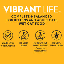 Vibrant Life Chicken Pate in Savory Juices Wet Cat Food, Grain-Free, 2.64 oz Split Tray