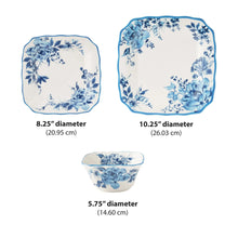The Pioneer Woman Delilah 12-Piece Stoneware Dinnerware Set, Blue - Brands For Less USA
