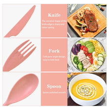 Reusable Travel Utensils Set with Case, 8 Pcs Plastic Cutlery Fork Spoon Set for Camping, Picnic, Office or Daily Use, 4 Large & 4 Regular - Brands For Less USA