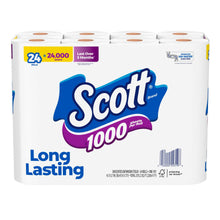 Scott 1000 Toilet Paper, 24 Rolls, 1,000 Sheets per Roll