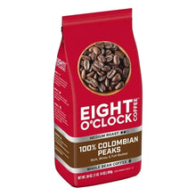 Eight O'Clock Coffee Medium Roast Whole Bean 100% Colombian Peaks Coffee 30 oz - Brands For Less USA