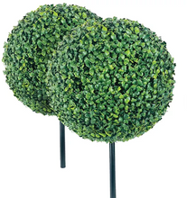 Faux 15" Round Boxwood Balls, 2pk