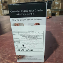 Baalaka Manual Coffee Bean Grinder Small, Ceramic Burr, 2 x 11oz Glass Jars, Stainless Steel Handle for Drip, Espresso, French Press & Turkish Brew