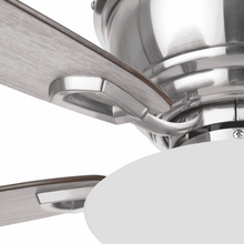 Honeywell Rockford 52" Traditional Satin Nickel Indoor Ceiling Fan with Light, Pull Chains & Reversible Motor