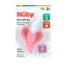 Nuby NanaNubs Banana Massaging Toothbrush for Infants, Pink - Brands For Less USA