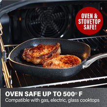 Granitestone 11" Shallow Square Frying Pan Nonstick Skillet, Scratchproof Diamond Infused Coating, No-warp Mineral-enforced Cookware Dishwasher Oven Safe Kitchenware - As Seen On TV - Brands For Less USA