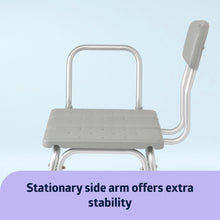 Medline Shower and Bathtub Chair Transfer Bench, Sturdy, 400 lb Weight Capacity, Aluminum, Gray - Brands For Less USA