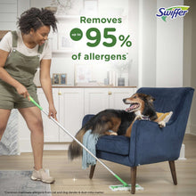 Swiffer Sweep & Mop Dry + Wet Floor Mopping and Sweeping Kit, 1 Device, 5 Dry Cloths, 3 Wet Cloths