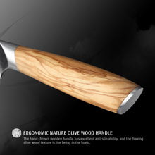 Cuchillo de chef japonés Hecef, forjado en acero de Damasco de 67 capas, ultra afilado, profesional, para trinchar y martillar.