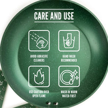 Thyme & Table 10" Non-Stick Fry Pan - Green, Granite Collection - Brands For Less USA