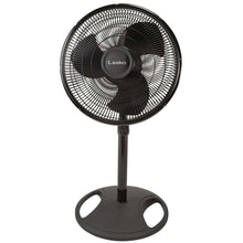 Lasko 16" Oscillating Pedestal Fan with Adjustable Height and Tilt-Back Head for Whole Room Cooling, Black, S16500