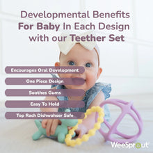 WeeSprout Teethers for Baby, Silicone Toys for Infant Teething - Brands For Less USA
