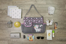 Baby Boom Happy Unicorn Duffle Unisex Diaper Bag - Gray Print, Infant, Toddler